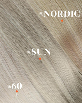 Sunny Hair Clip-in Extensions with styling tools