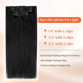Sunny Hair Clip-in Hair Extensions 12 Inch packaging