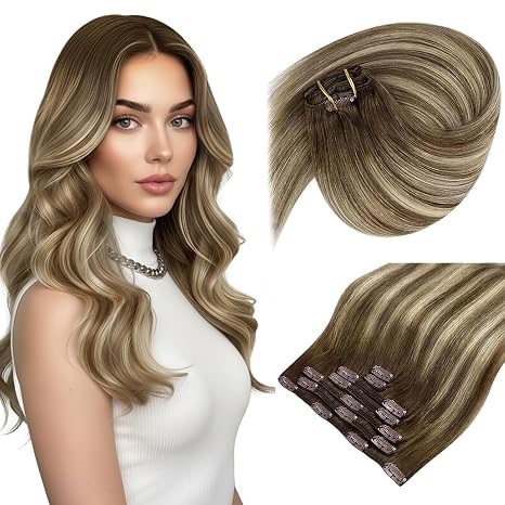 Sunny Hair Clip-In Hair Extensions 14 Inch in blonde shade