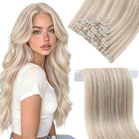 Sunny Hair Clip in Hair Extensions 24 Inch front view