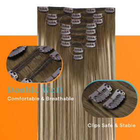 Sunny Hair Clip-in Hair Extensions in a hair care routine