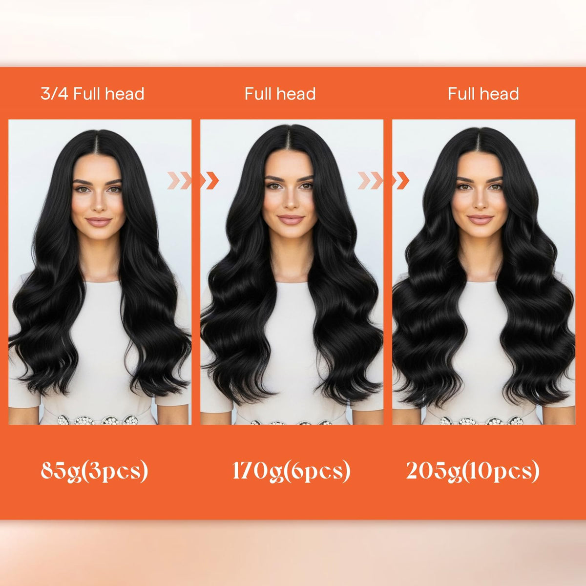 Sunny Hair Clip-in Hair Extensions in a styled updo