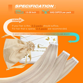 Sunny Hair Extensions displayed with heat styling tools