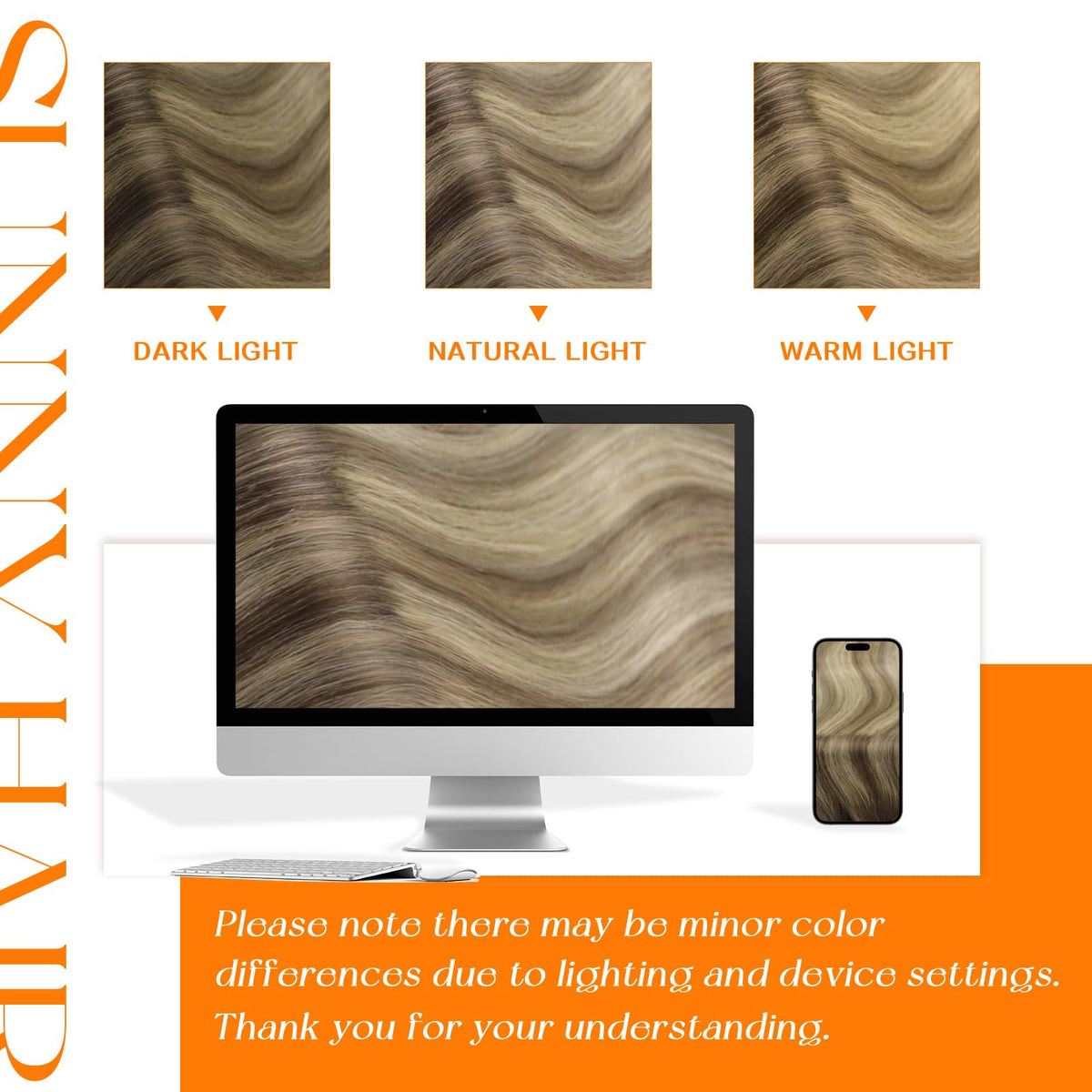 Sunny Hair extensions in natural blonde shade