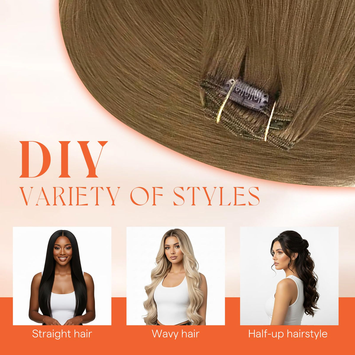Sunny Hair Extensions showing natural blending