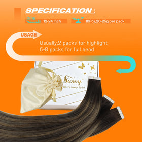 Sunny Hair extensions showing various styling options