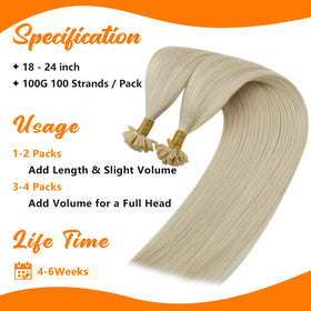 Sunny Hair extensions styled in a ponytail