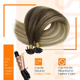 Sunny Hair extensions styled in loose waves