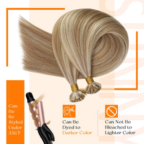 Sunny Hair extensions styled in soft waves