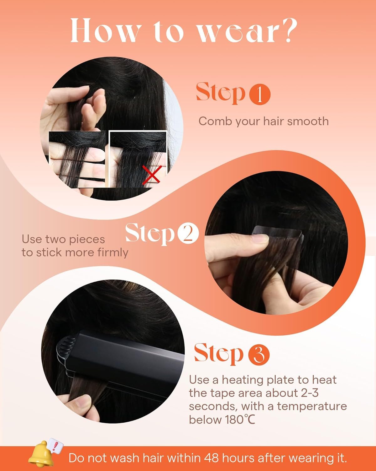 Sunny Hair Extensions styled with heat tools