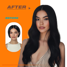 Sunny Hair extensions with heat styling tools