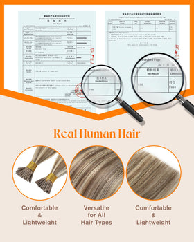 Sunny Hair I Tip Hair Extensions displayed in packaging