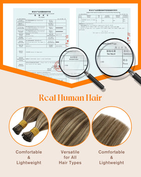 Sunny Hair I Tip Hair Extensions in packaging