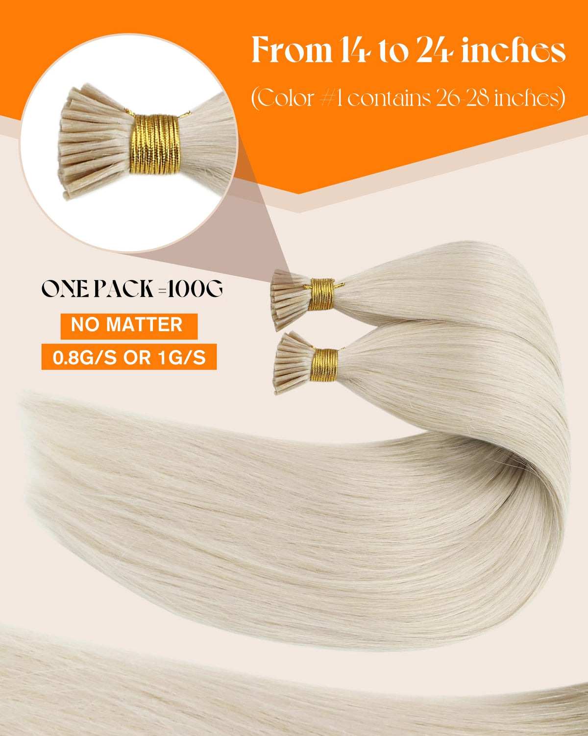 Sunny Hair I-Tip Hair Extensions packaging