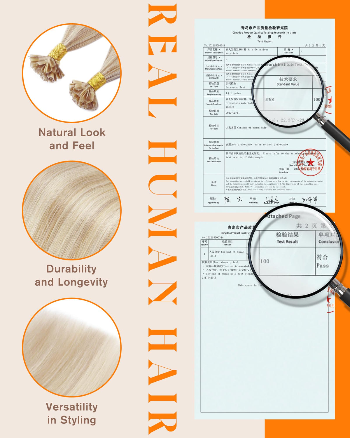 Sunny Hair K Tip extensions in various shades