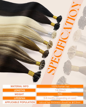 Sunny Hair K Tip extensions packaging