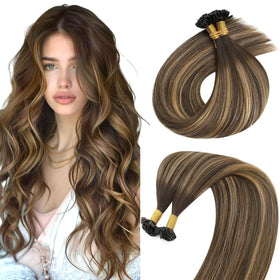 Sunny Hair K Tip Hair Extensions 14 Inch front view