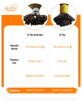 Sunny Hair K Tip Hair Extensions heat-friendly styling demonstration