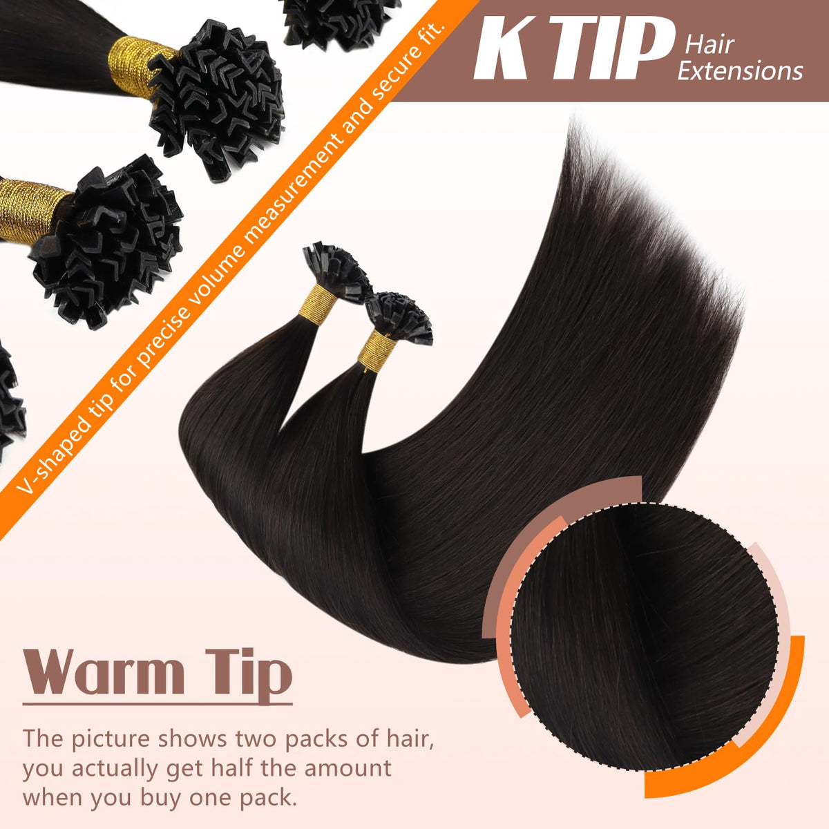 Sunny Hair K Tip Hair Extensions packaging