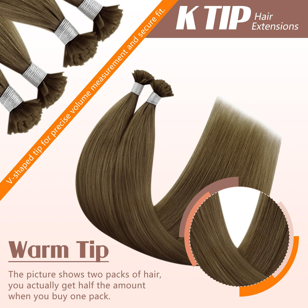 Sunny Hair K Tip Hair Extensions packaging