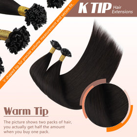 Sunny Hair K Tip Hair Extensions packaging with product details