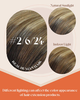 Sunny Hair K Tip Hair Extensions showing blending with natural hair