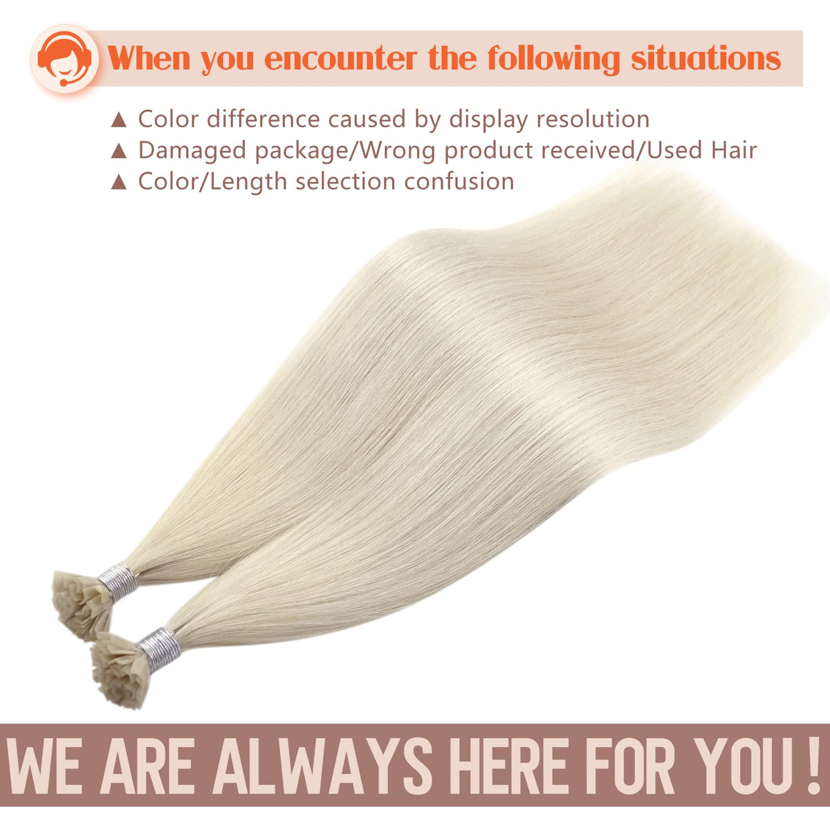 Sunny Hair K Tip Hair Extensions showing blending with natural hair