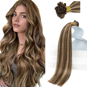 Sunny Hair K Tip Real Human Hair Extensions 14 Inch front view