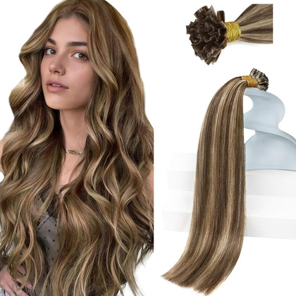Sunny Hair K Tip Real Human Hair Extensions 14 Inch front view