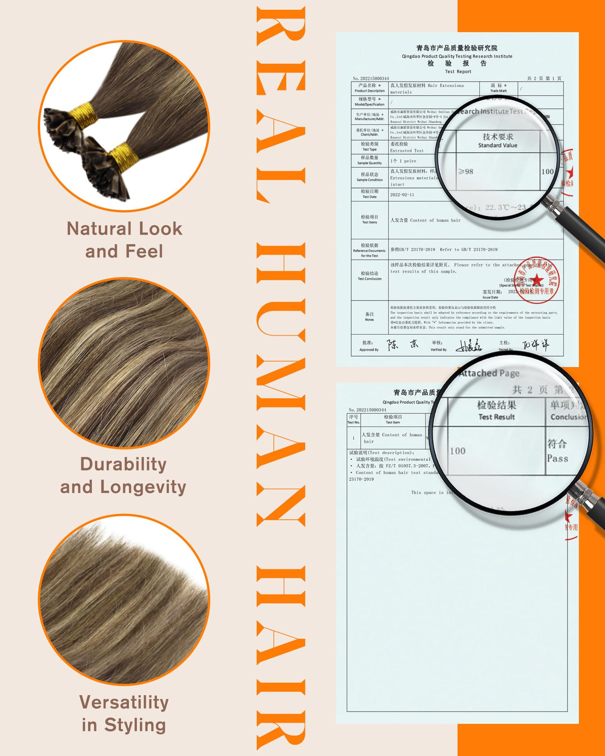 Sunny Hair K Tips Hair Extension packaging