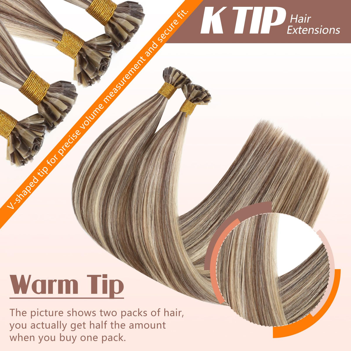 Sunny Hair K Tips Hair Extensions packaging
