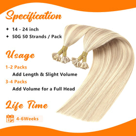 Sunny Hair Ktip extensions displayed in packaging
