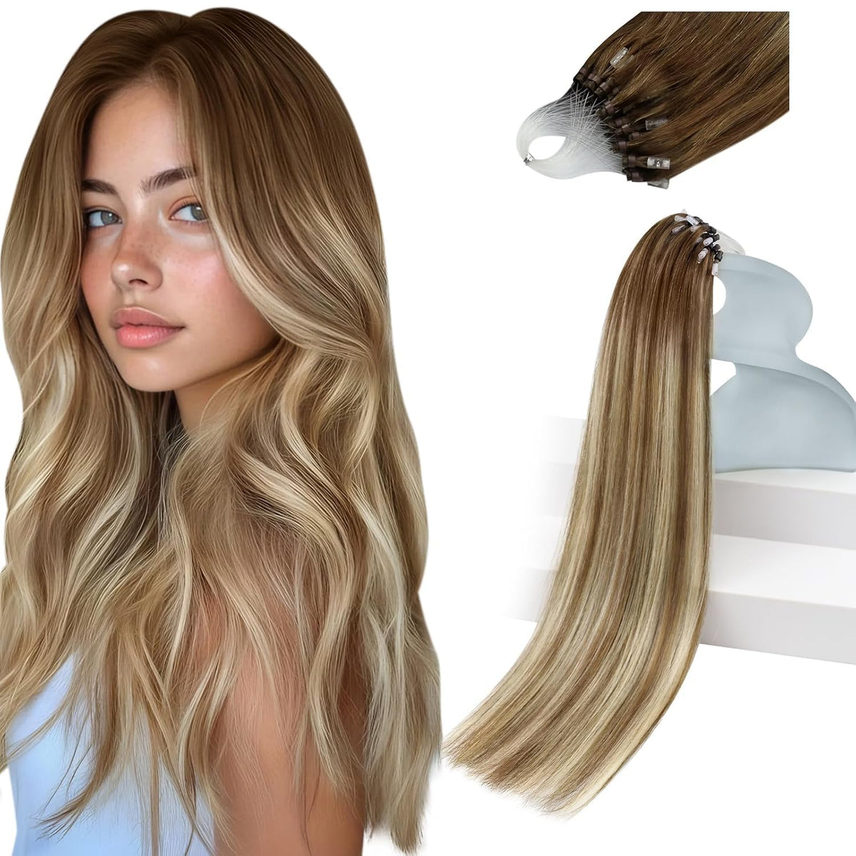 Sunny Hair Micro Bead Hair Extensions 100g pack front view