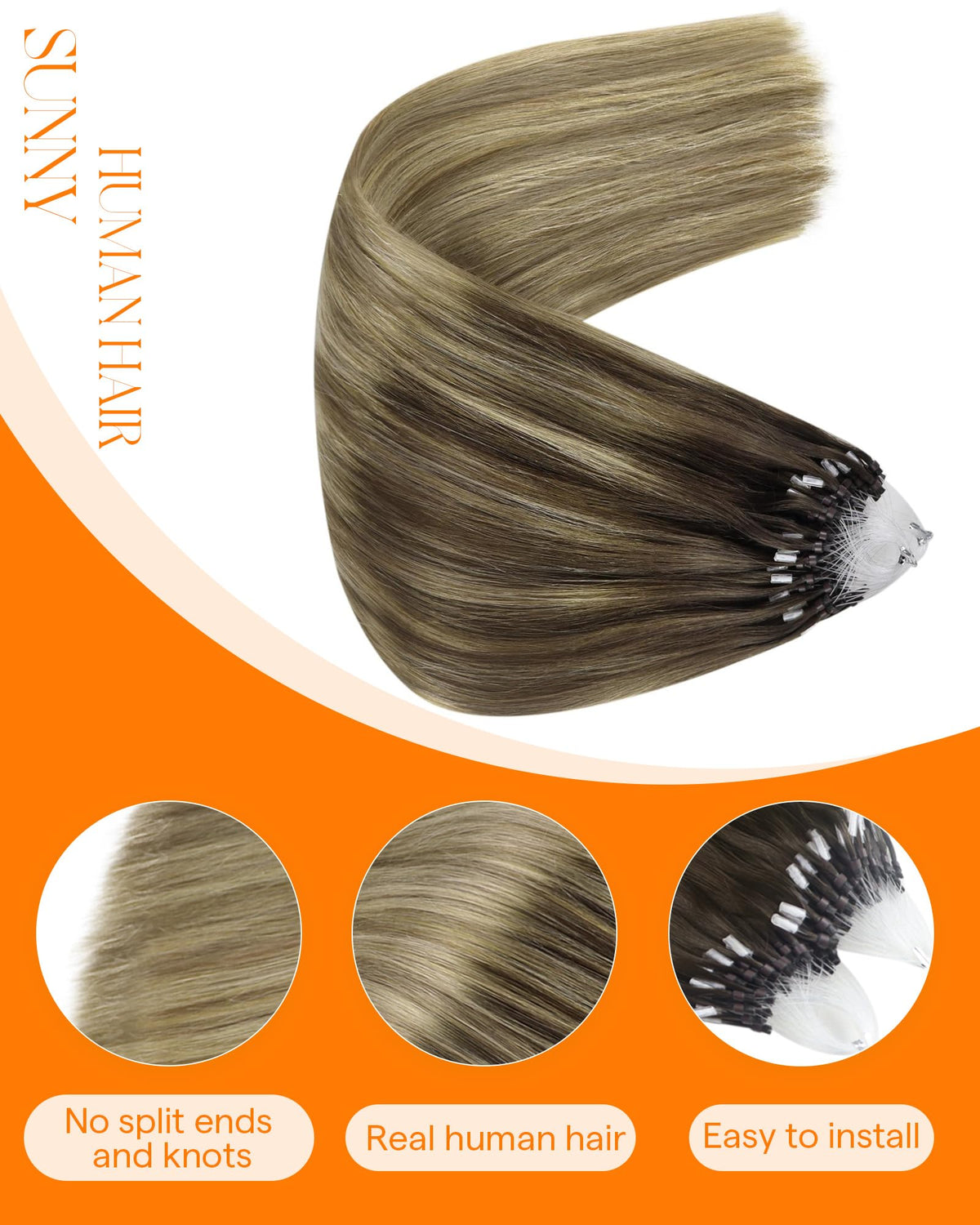 Sunny Hair Micro Hair Extensions 18 Inch packaging