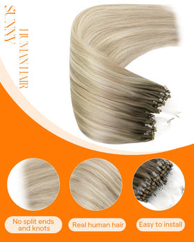 Sunny Hair Micro Link Hair Extensions 14 Inch packaging