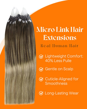 Sunny Hair Micro Link Hair Extensions displayed in various shades
