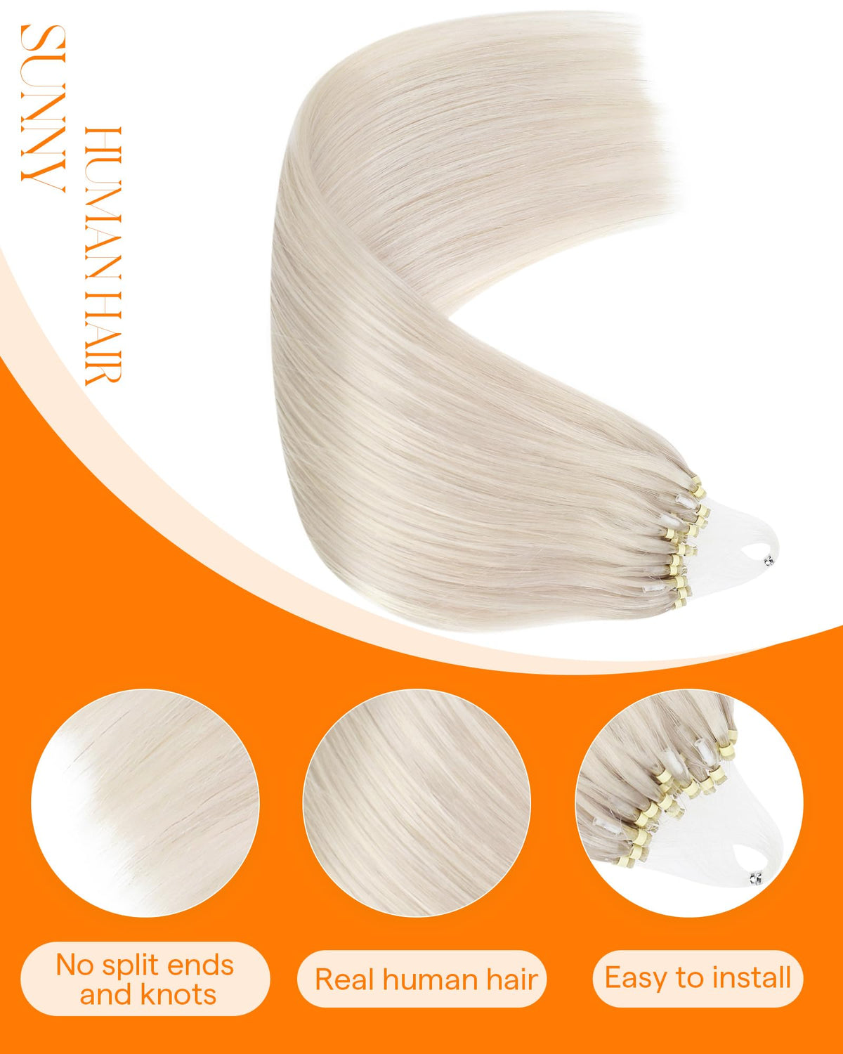 Sunny Hair Microbead Hair Extensions 14 Inch packaging