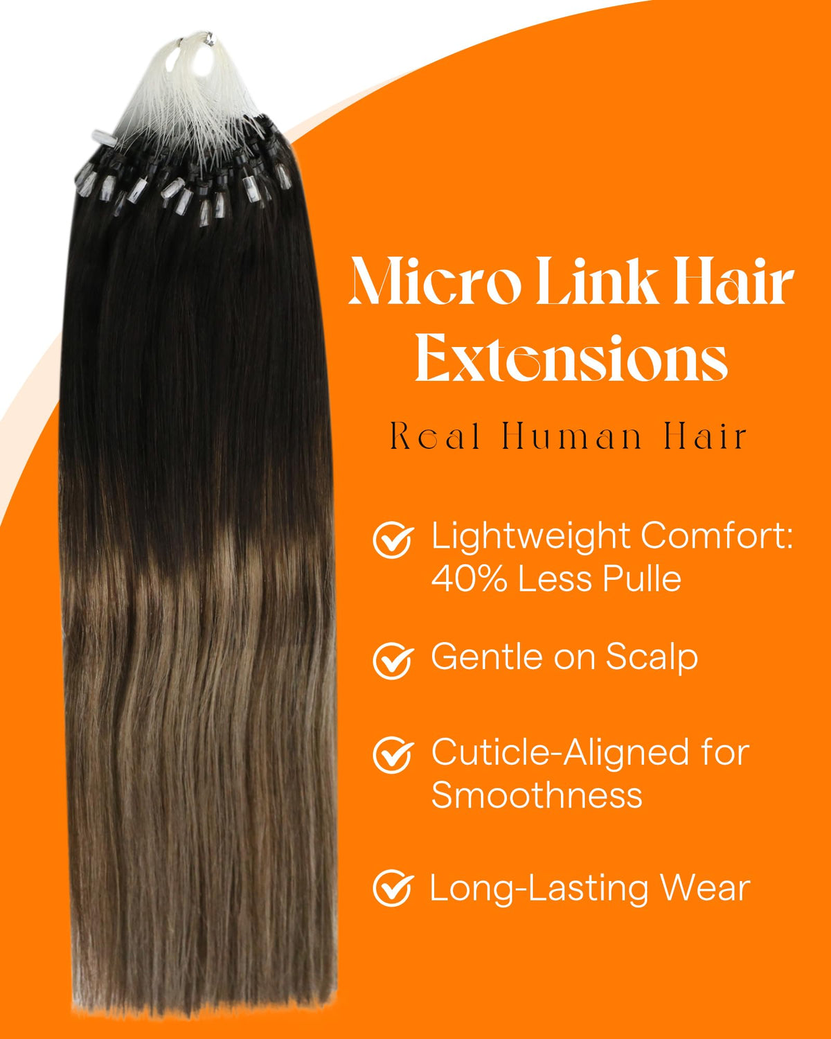 Sunny Hair Microlink Hair Extensions displayed in various shades