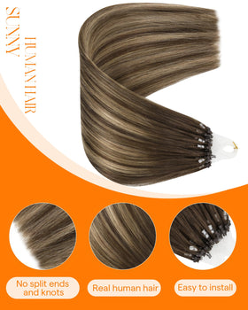 Sunny Hair Microlink Hair Extensions packaging with 16 Inch length