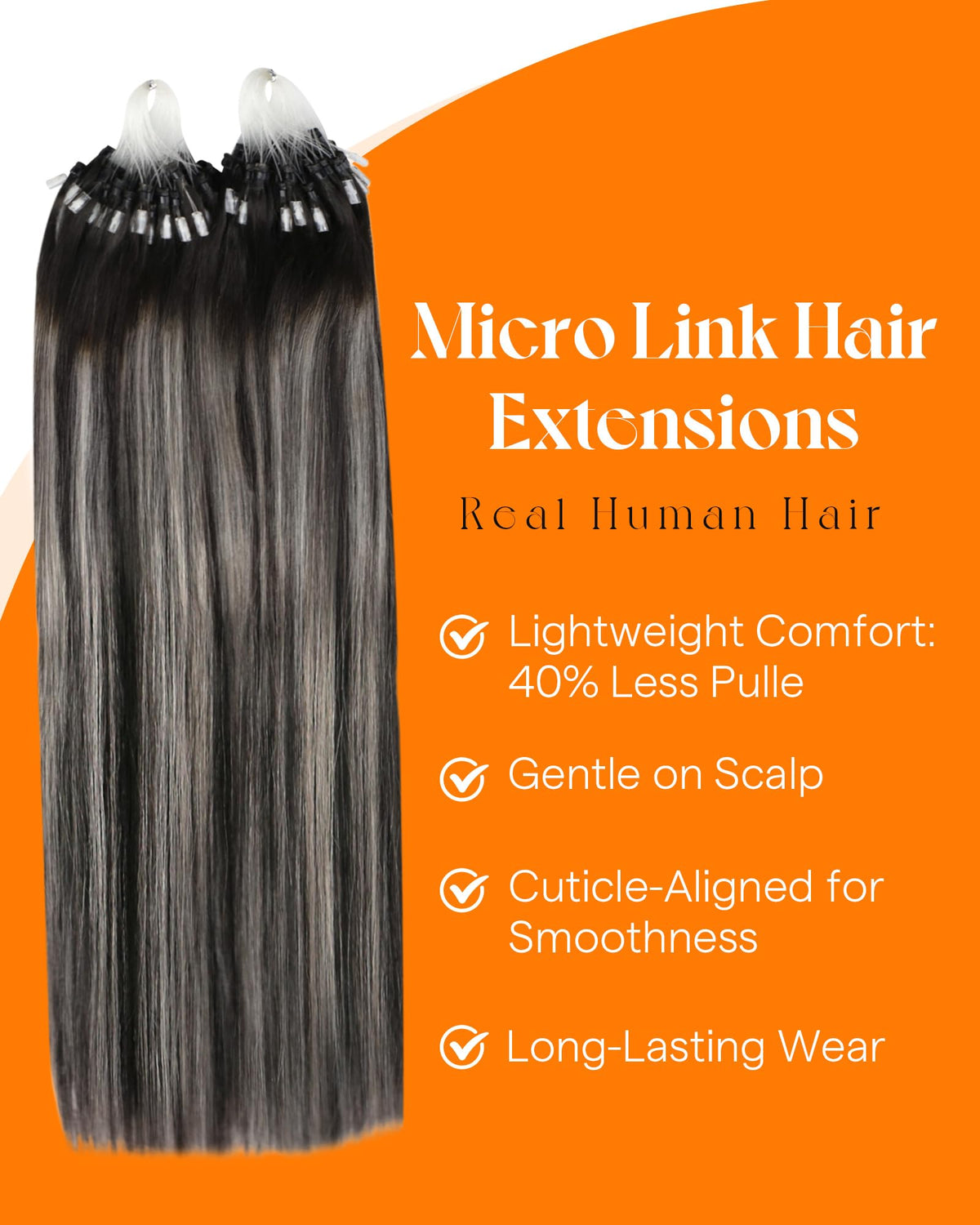 Sunny Hair Microloop Hair Extensions displayed with various shades