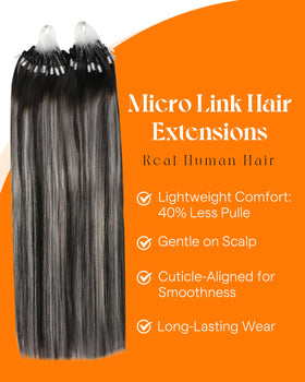 Sunny Hair Microloop Hair Extensions displayed with various shades