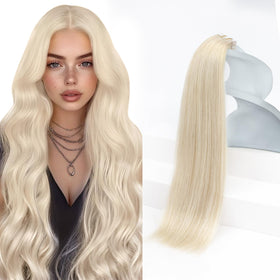 Sunny Hair Tape in Extensions 14 Inch Blonde front view