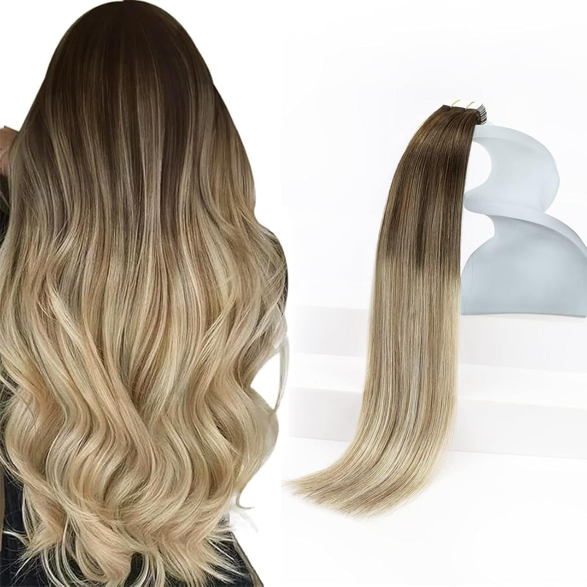 Sunny Hair Tape in Extensions 14 Inch ombre front view