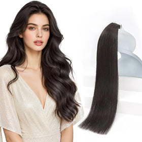 Sunny Hair Tape in Extensions 20in cool brown front view