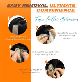 Sunny Hair Tape in Extensions 24-inch length comparison