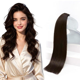 Sunny Hair Tape In Extensions 50g 20Pcs Brunette front view