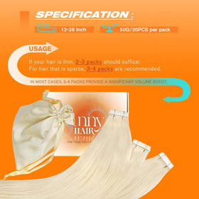 Sunny Hair Tape in Extensions blonde on a model