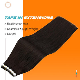 Sunny Hair Tape in Extensions Dark Brown packaging