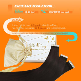 Sunny Hair Tape in Extensions displayed on a white background