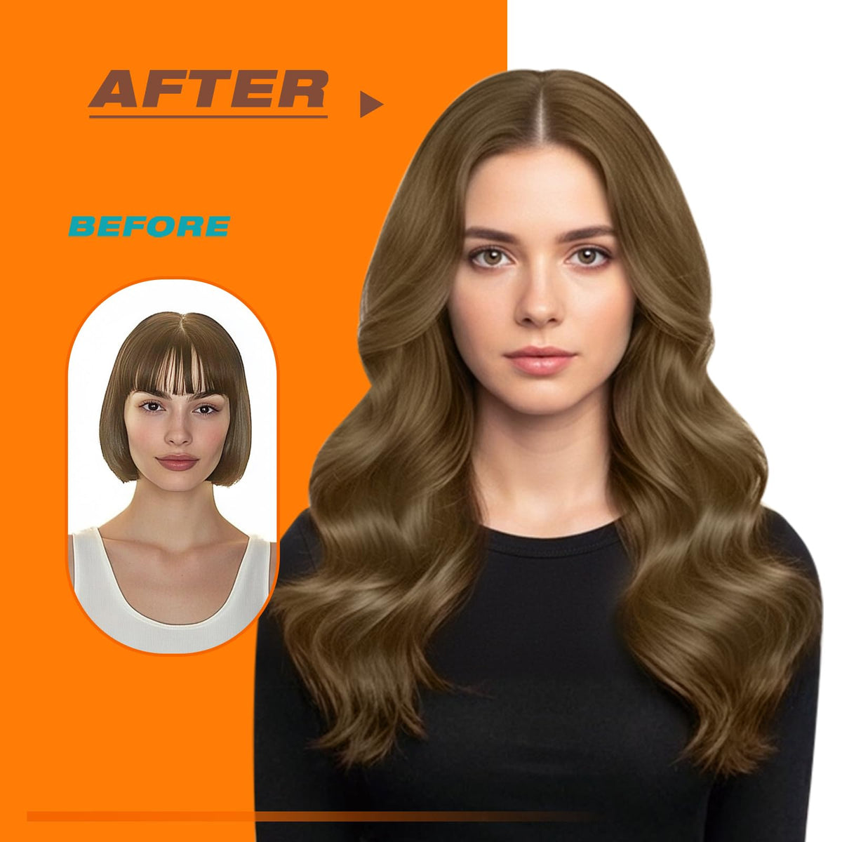 Sunny Hair Tape in Extensions Light Brown 100g installation process